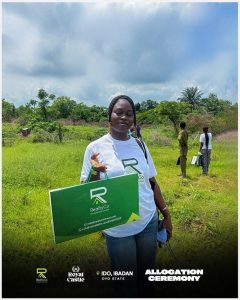 RealtyCo & Investment Limited representative at the Royal Castle land allocation ceremony in Ido, Ibadan, Oyo State